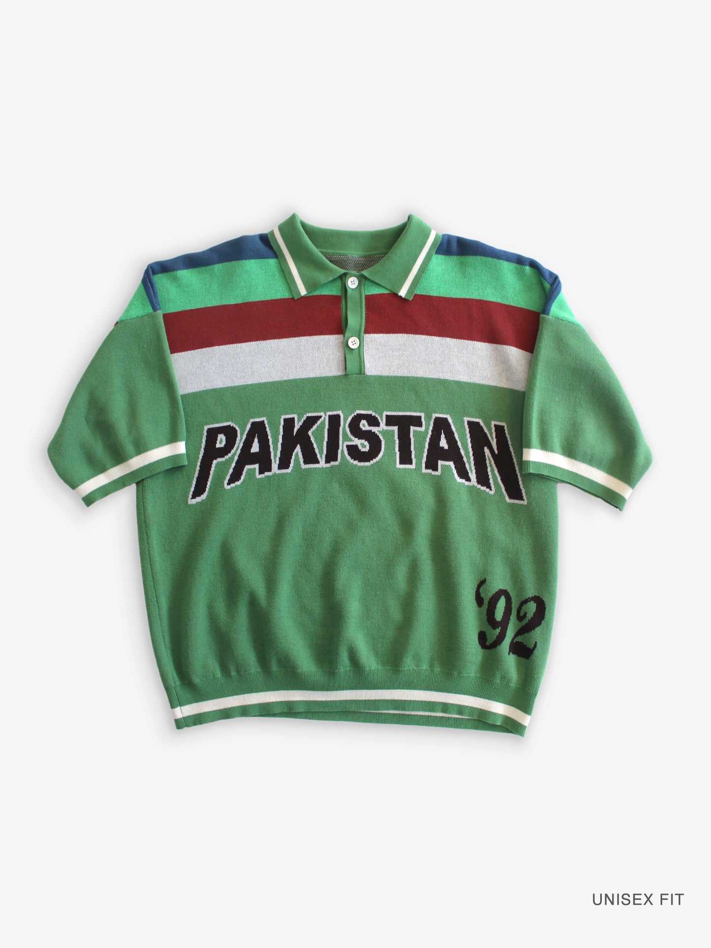 92' Legacy World Cup Jacquard Knit Pakistan Cricket Jersey: Restock Pre-Order