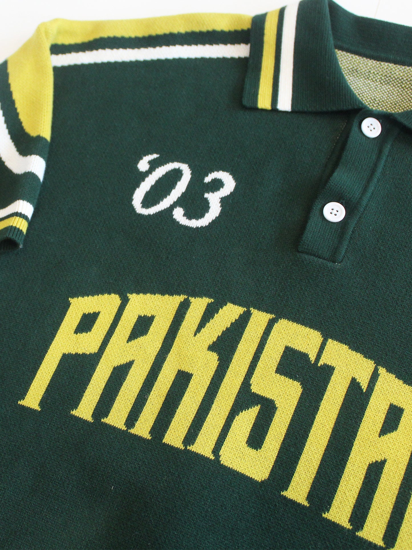03' Legacy World Cup Jacquard Knit Pakistan Cricket Jersey: Restock Pre-Order