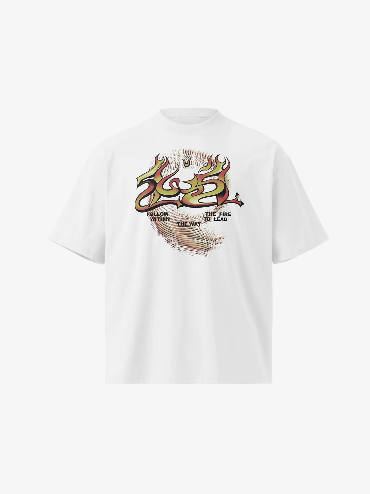 Premium Oversized | "Aagey Hi Aagey" Flames Organic Cotton Tee