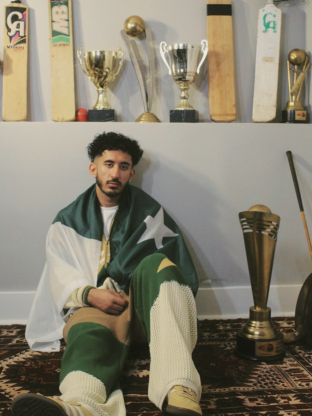 Ships Now | Crochet Knitted Pakistan Team Warm-Up Jacket