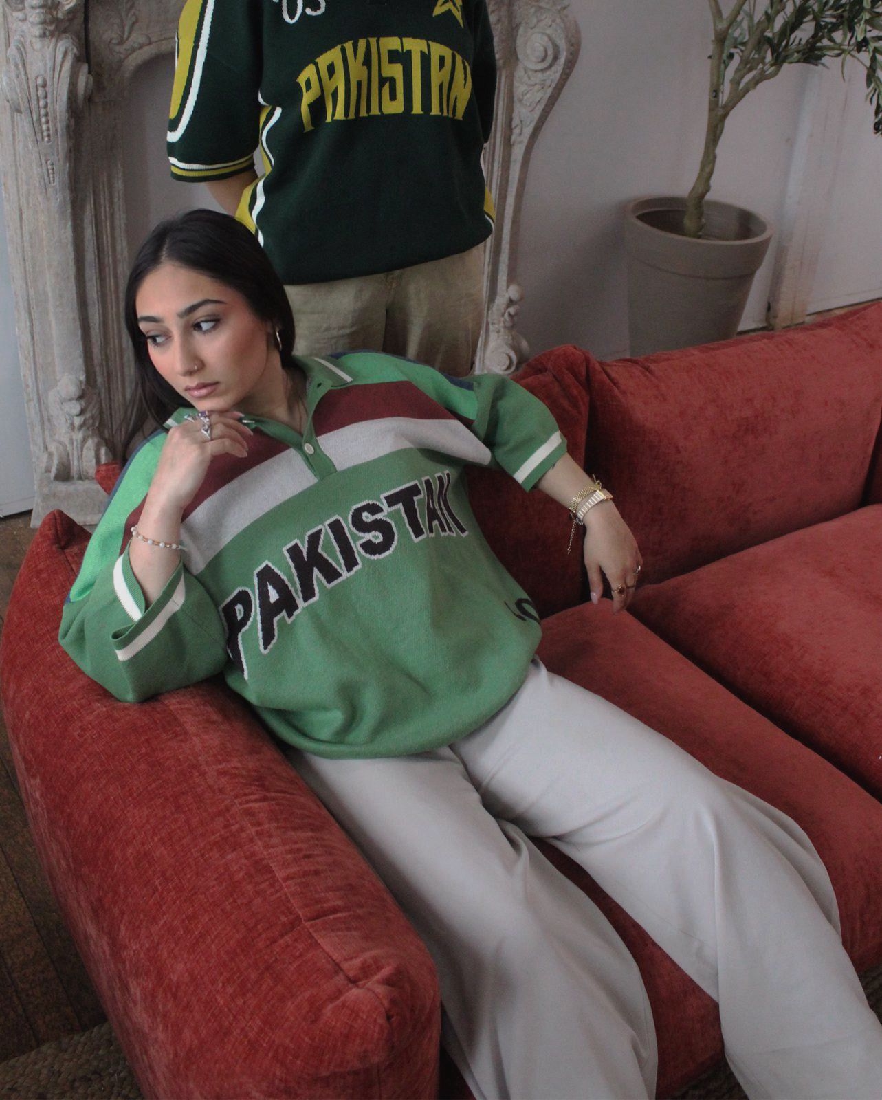 92' Legacy World Cup Jacquard Knit Pakistan Cricket Jersey: Restock Pre-Order