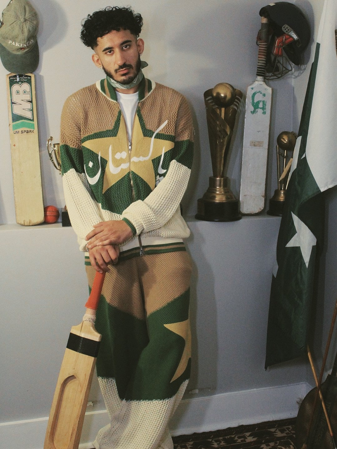 Restock Pre-Order | Crochet Knitted Pakistan Team Warm-Up Pants (Aug)