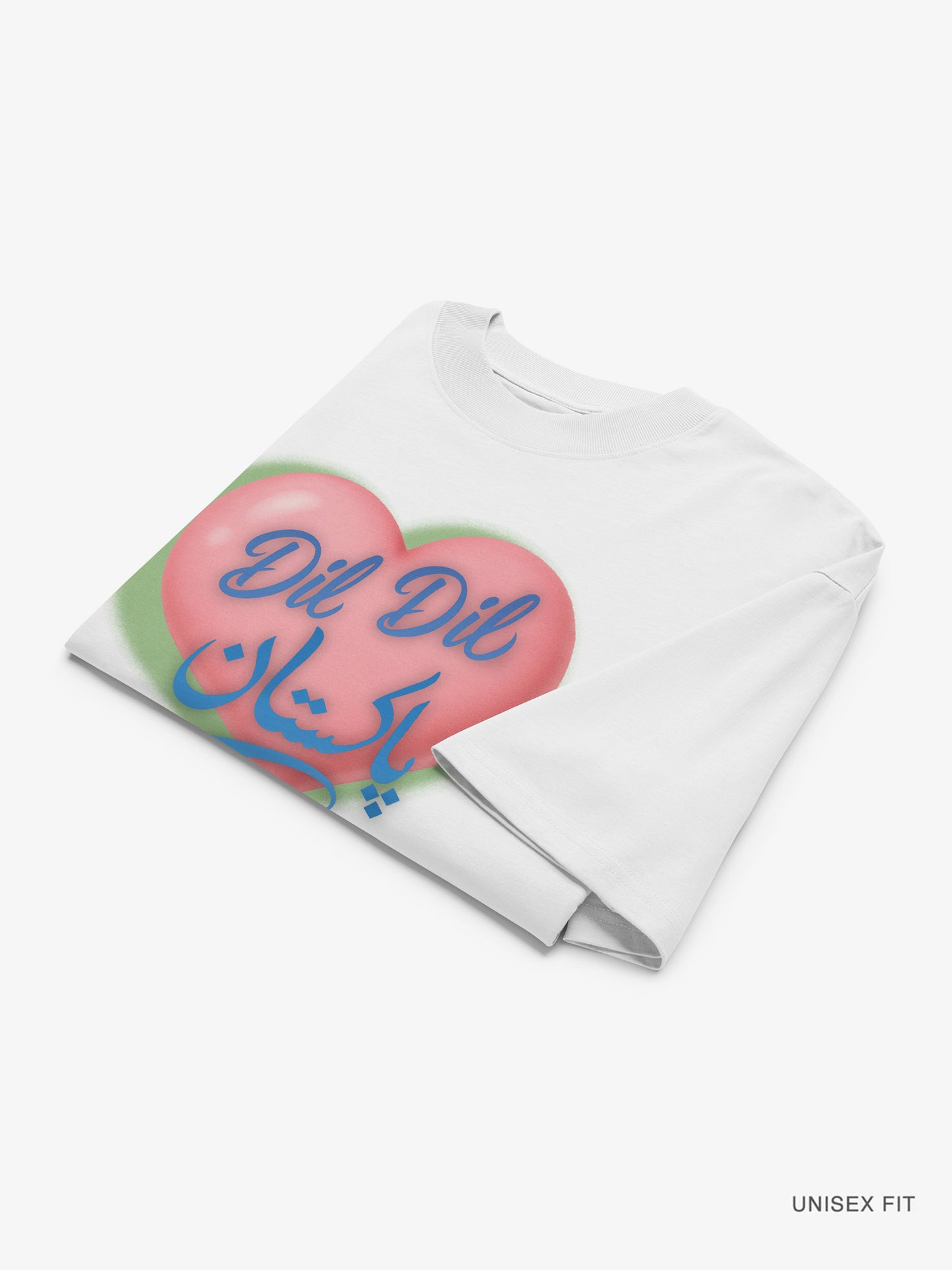 Premium Oversized | Air-Brush "Dil Dil Pakistan" Organic Cotton Tee