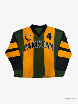 Goal Keeper LS Pakistan Striped Cotton Jersey: #4