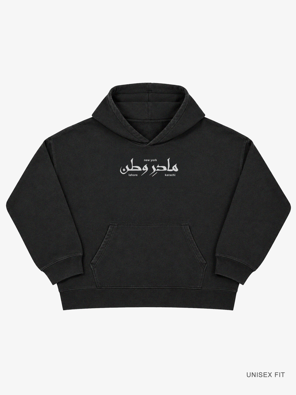 MOTHERLAND Garment Dyed Urdu Logo Hoodie