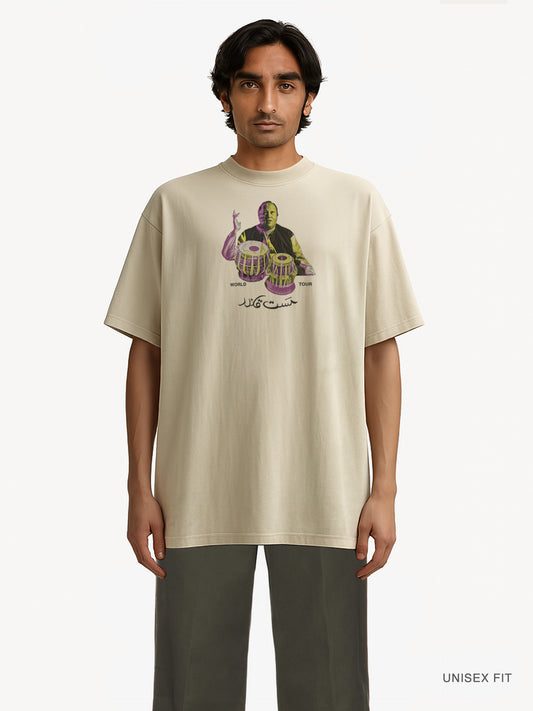 Premium Oversized | "Nusrat F. Ali Khan World Tour" Organic Cotton Tee