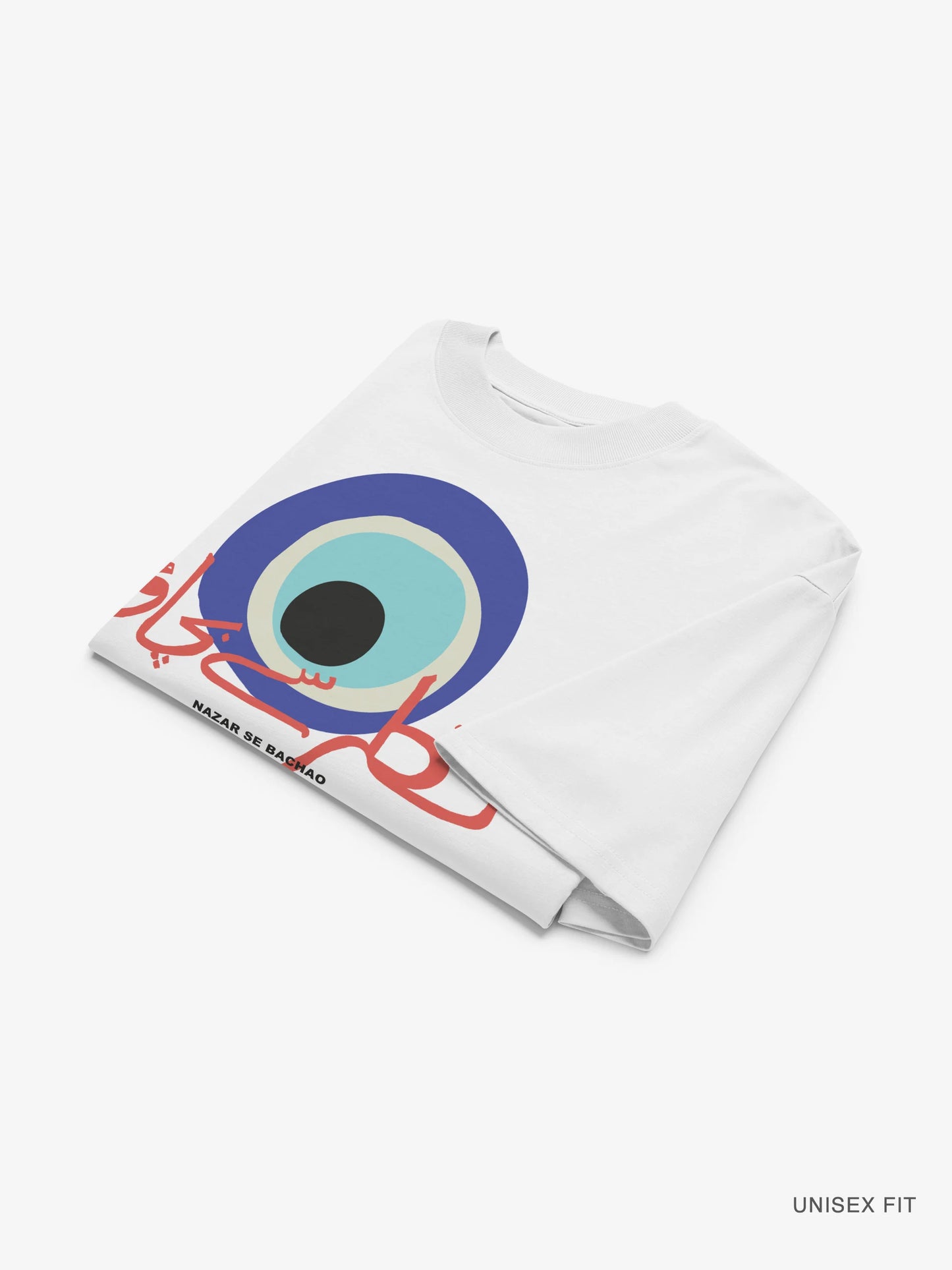 Premium Oversized | "Nazar Se Bachao" Evil Eye Organic Cotton Tee