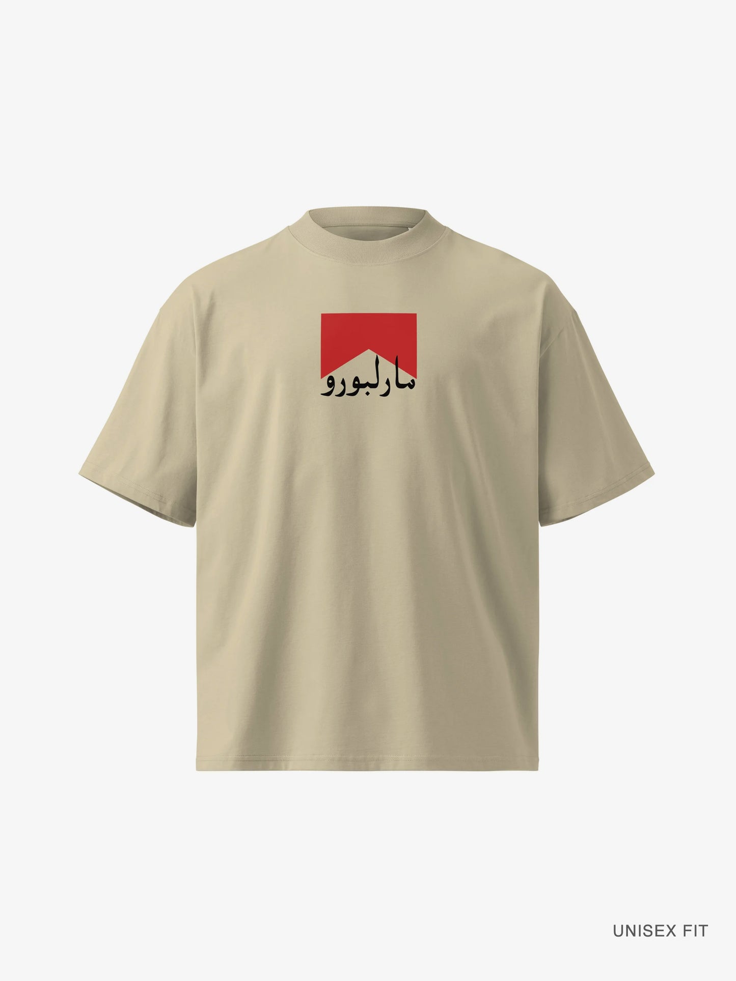 Premium Oversized | Red 100s "Sutta" Urdu Organic Cotton Tee