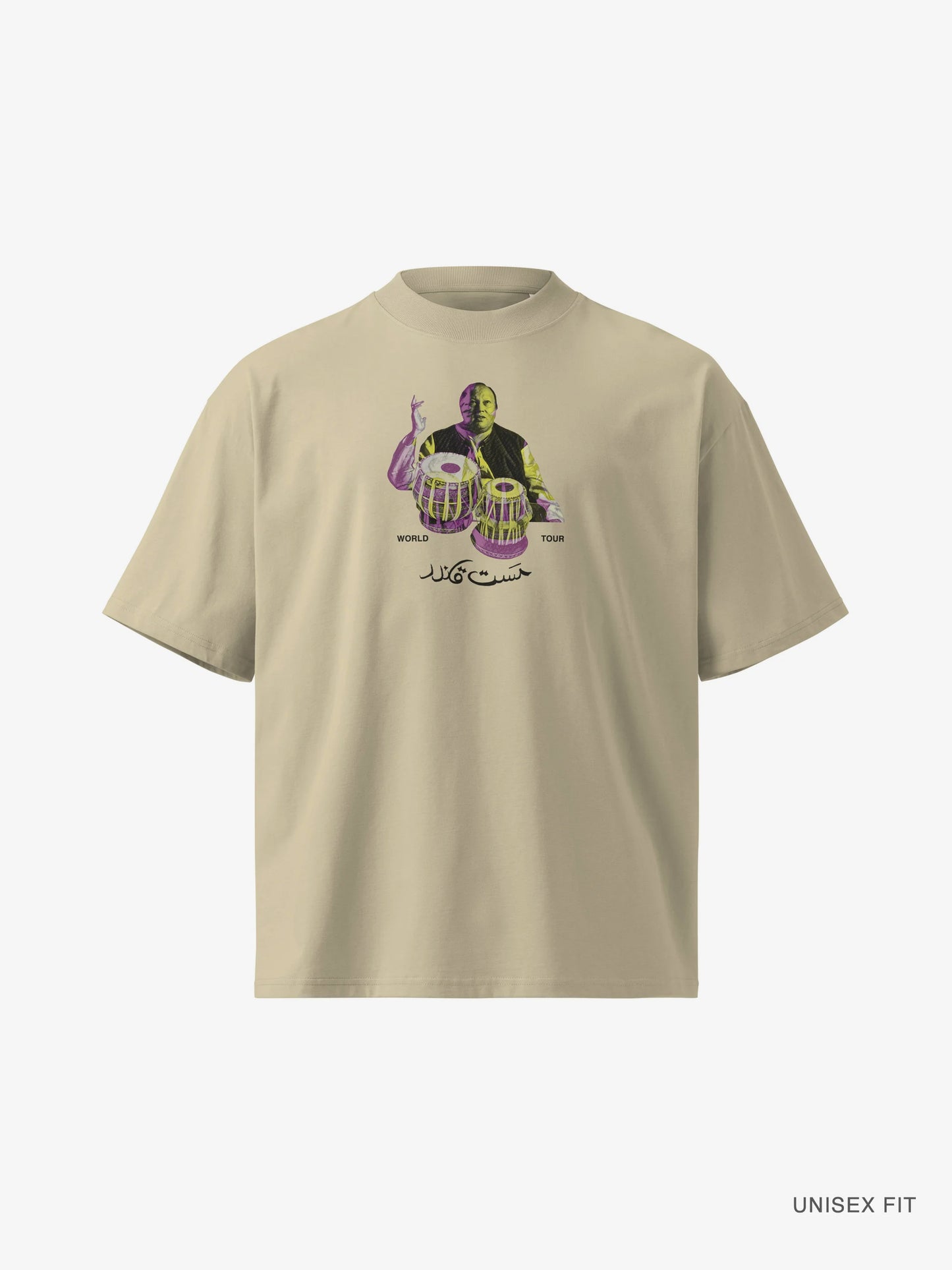 Premium Oversized | "Nusrat F. Ali Khan World Tour" Organic Cotton Tee