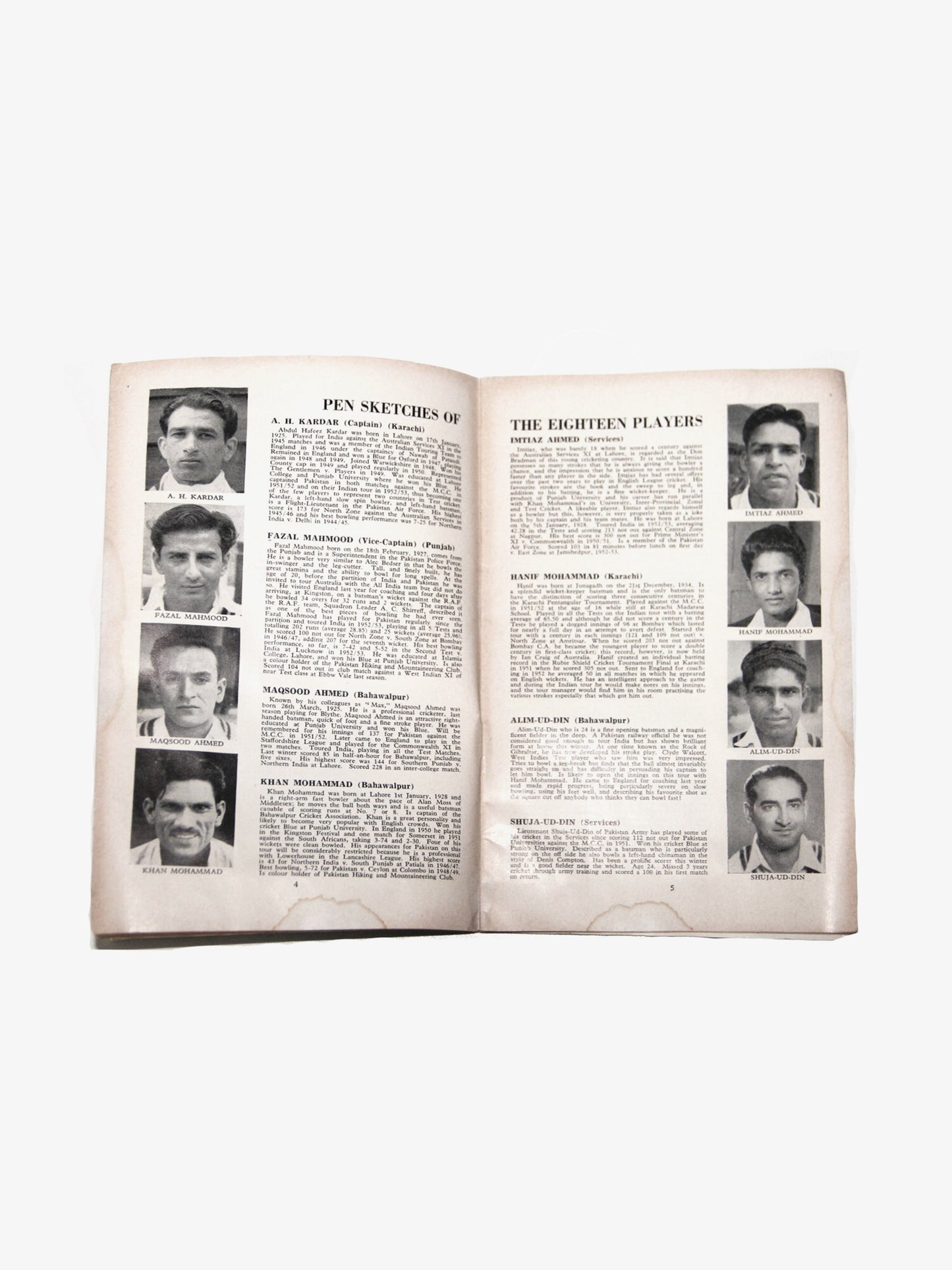 Vintage | 1954 "Crickets from Pakistan" Tour Souvenir Book