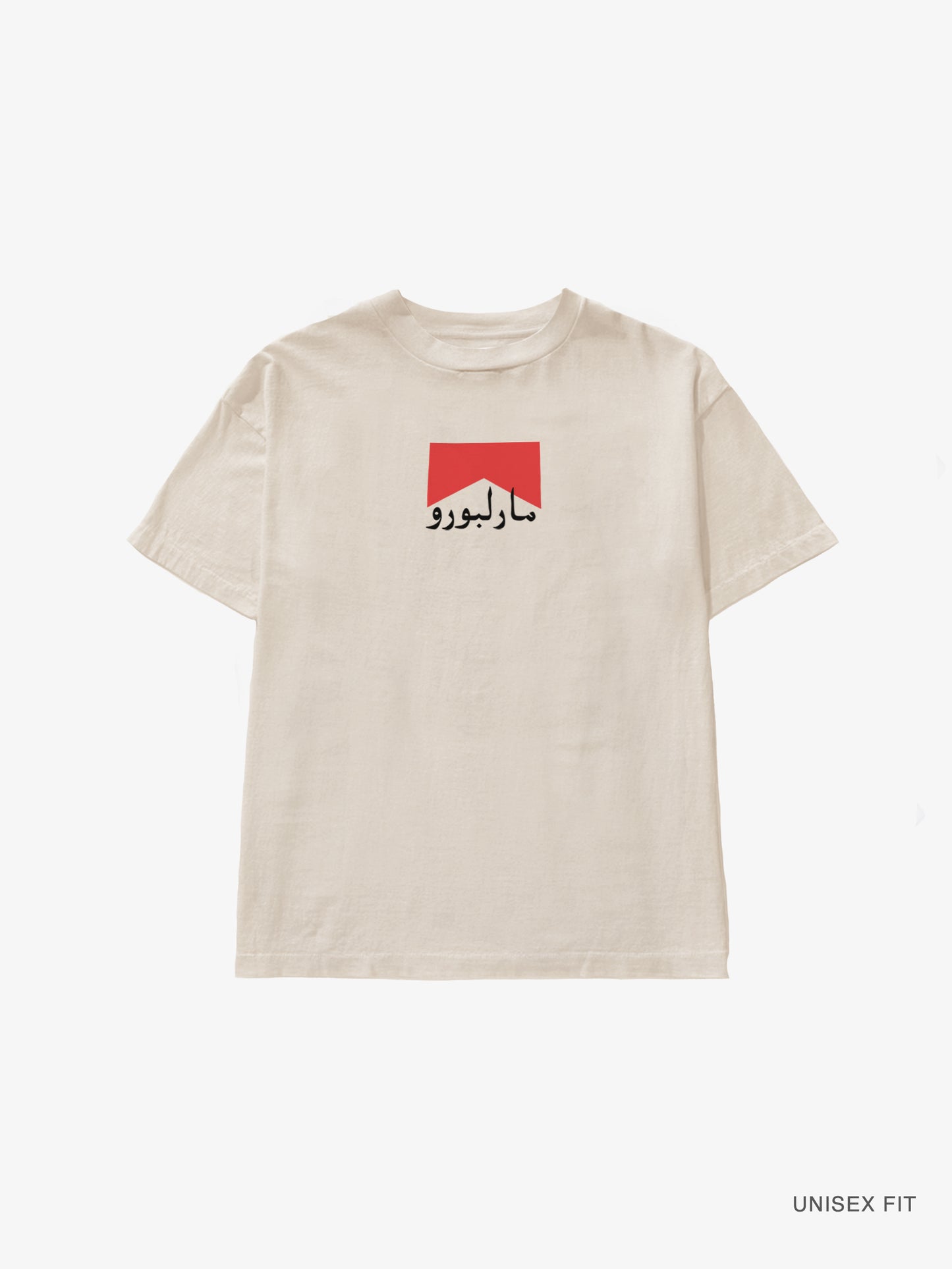 Merch | Red 100s "Sutta" Urdu Classic Tee : Sand