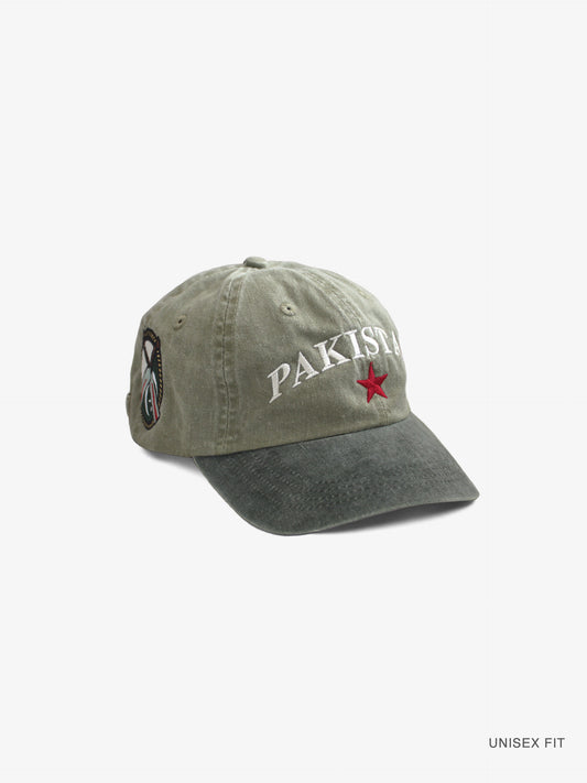 Back-Order | World Champions Multi-Patch Cap in Washed Olive