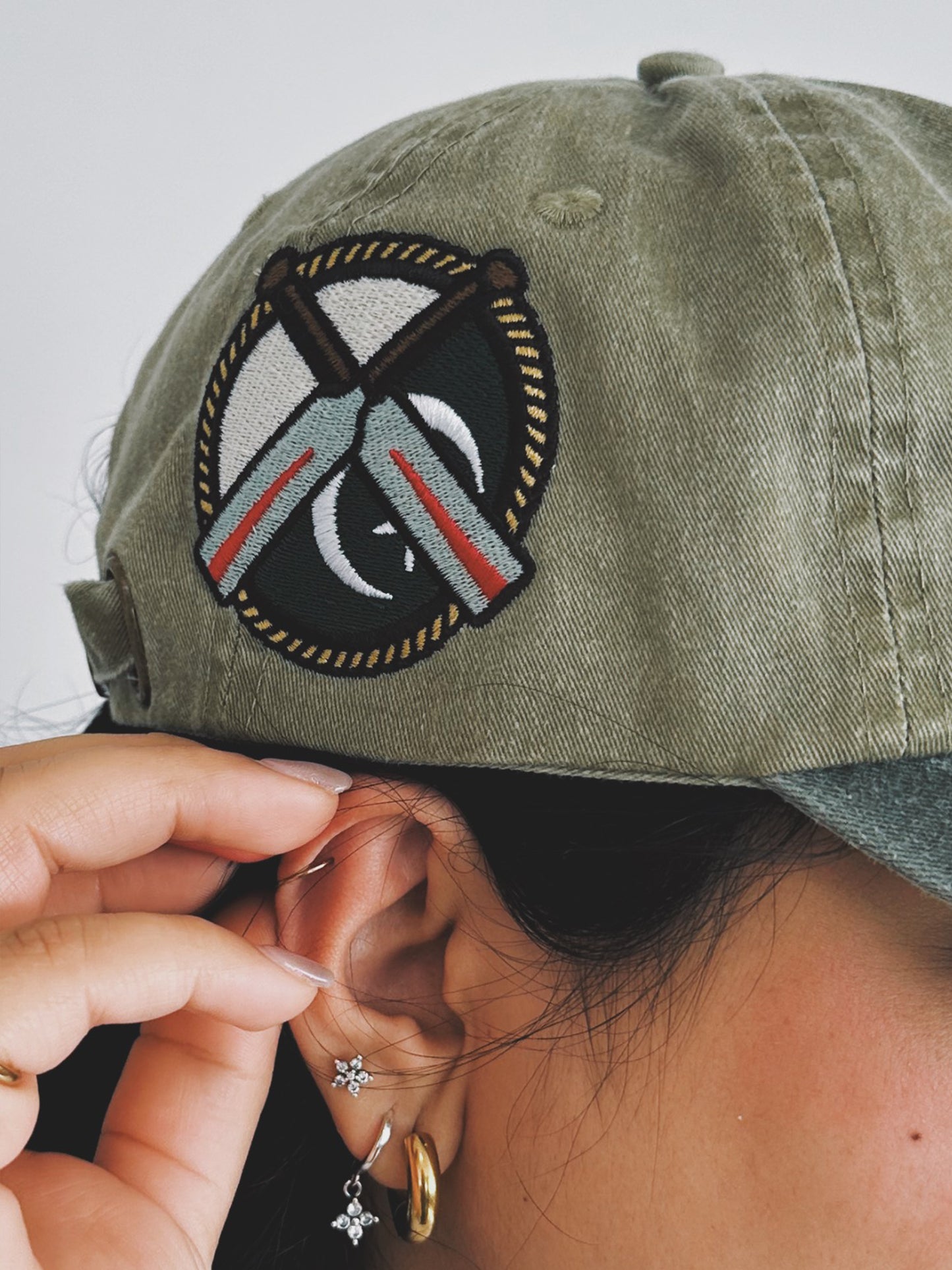 Back-Order | World Champions Multi-Patch Cap in Washed Olive