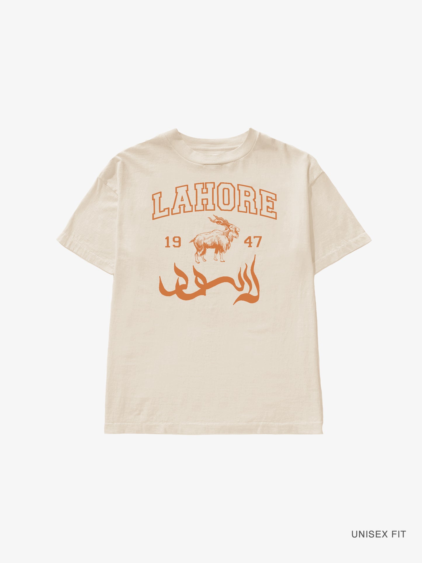 Merch | "Lahore Collegiate" Classic Tee: Cream