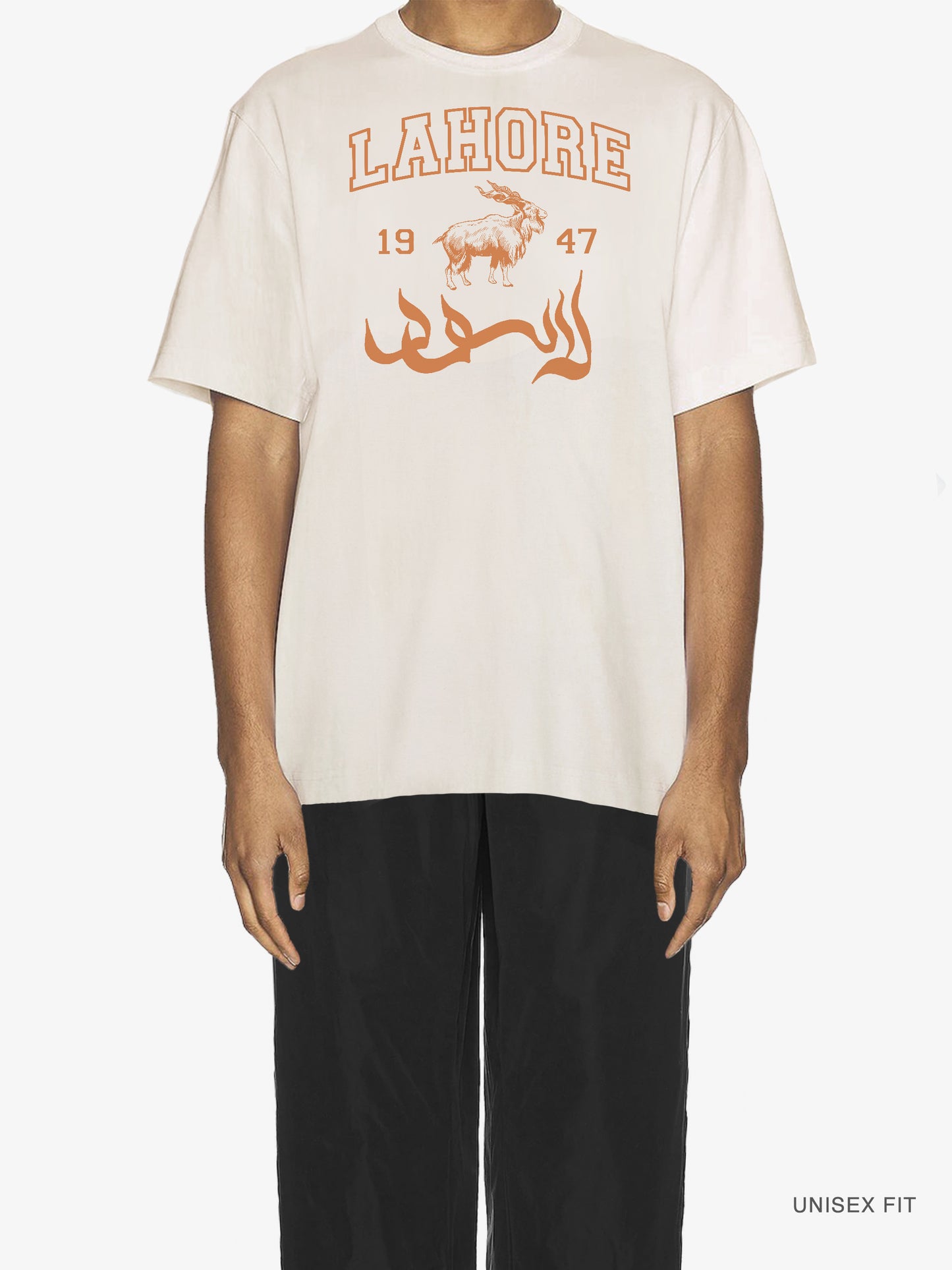 Merch | "Lahore Collegiate" Classic Tee: Cream