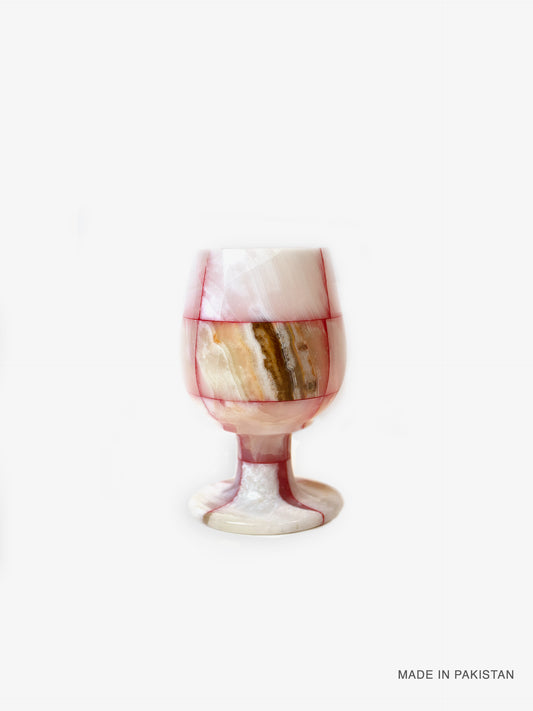 Vintage | Patched Natural Onyx Goblet Cup