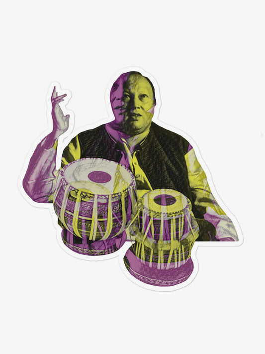 Merch | Large “Nusrat F. A. Khan” Vinyl Sticker