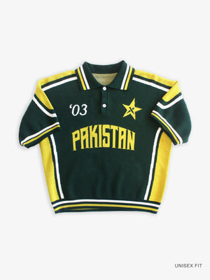 03' Legacy World Cup Jacquard Knit Pakistan Cricket Jersey