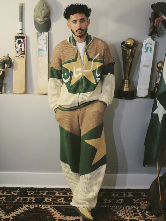 Restock Pre-Order | Crochet Knitted Pakistan Team Warm-Up Pants (Aug)