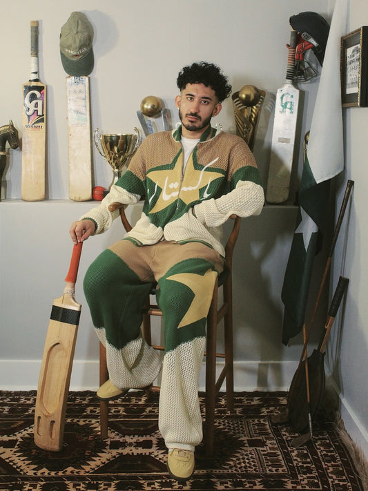 Ships Now | Crochet Knitted Pakistan Team Warm-Up Jacket