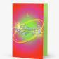 Funky Eid Mubarak Card: Red Glow