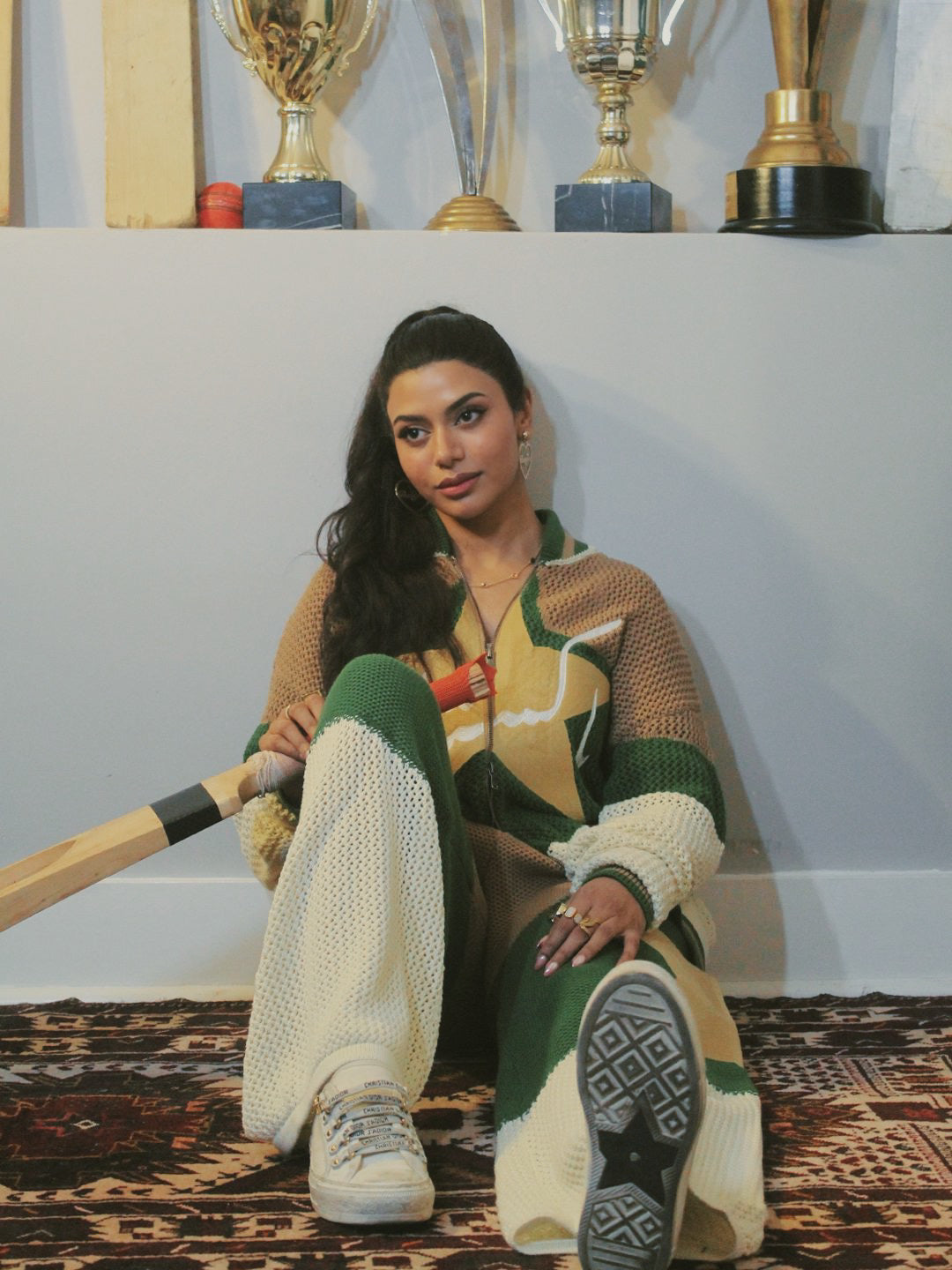 Ships Now | Crochet Knitted Pakistan Team Warm-Up Jacket