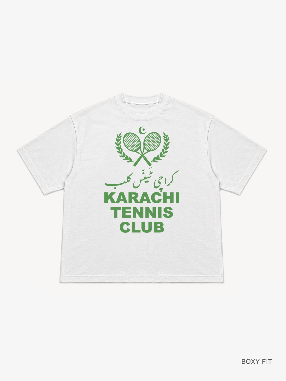 "Karachi Tennis Club" Boxy Tee