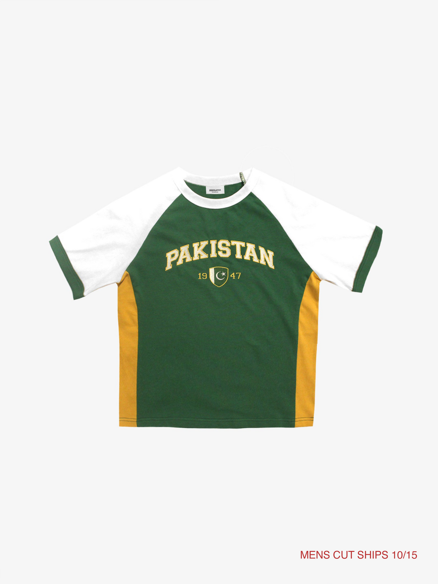 x ZEEMUFFIN | Pakistan "Boxy Tee" Men's : PRE-ORDER