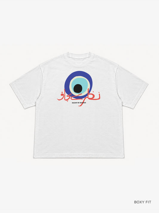 "Nazar Se Bachao" Evil Eye Boxy Tee
