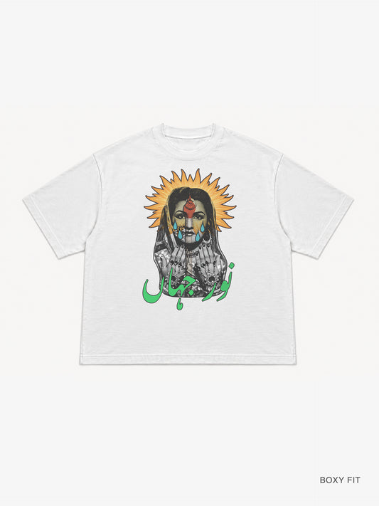 "Noor Jehan" Lit Matches Strike Boxy Tee