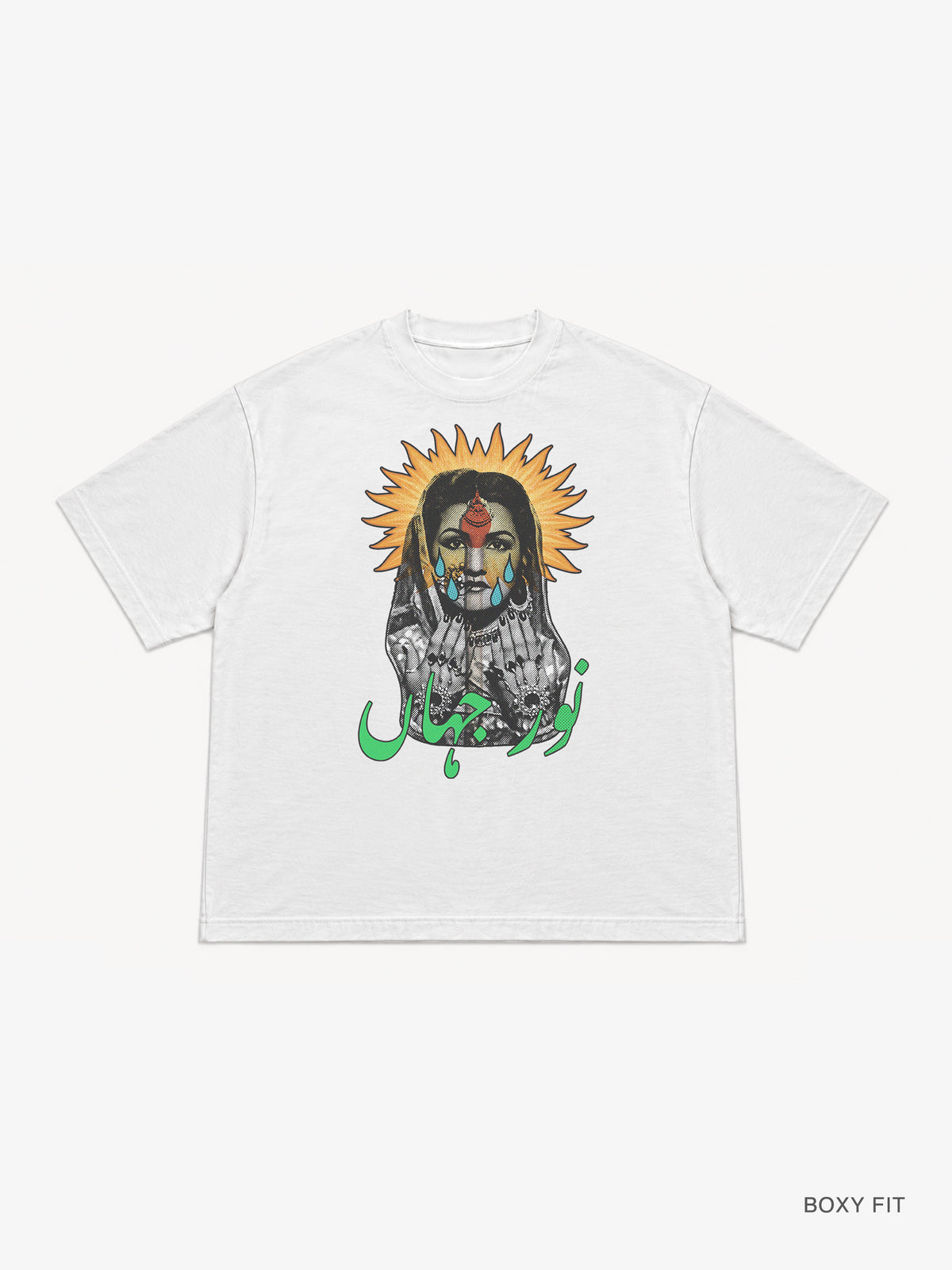 "Noor Jehan" Lit Matches Strike Boxy Tee