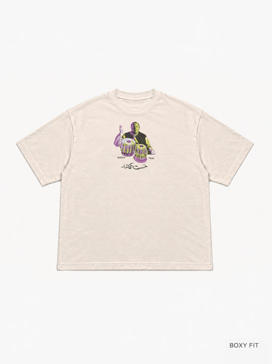 "Nusrat F. Ali Khan World Tour" Boxy Tee