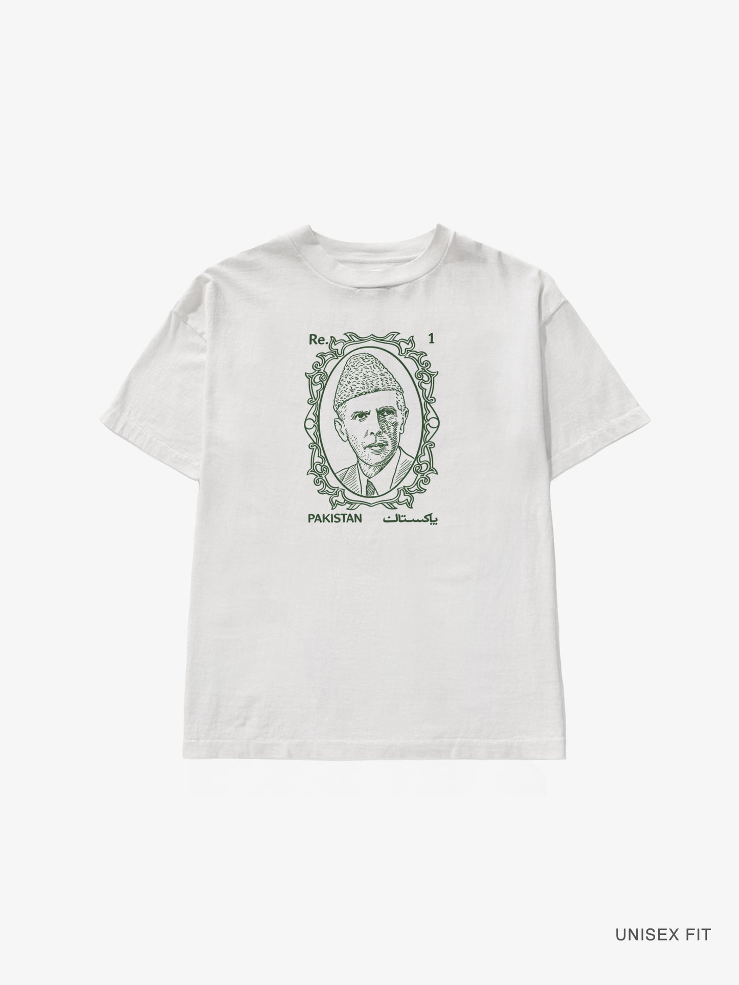 MOTHERLAND Logo Tee: Jinnah Stamp
