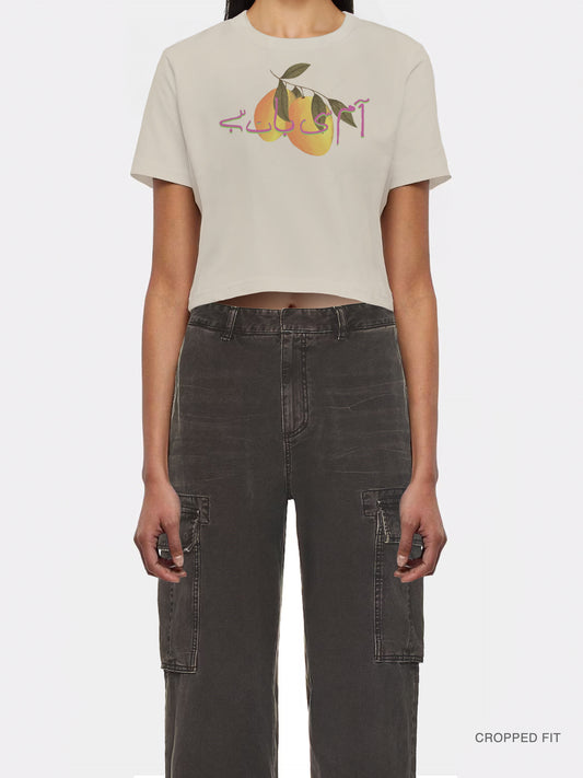 WMNS | "(Aam) Si Baat Hai" Mango Cropped Tee