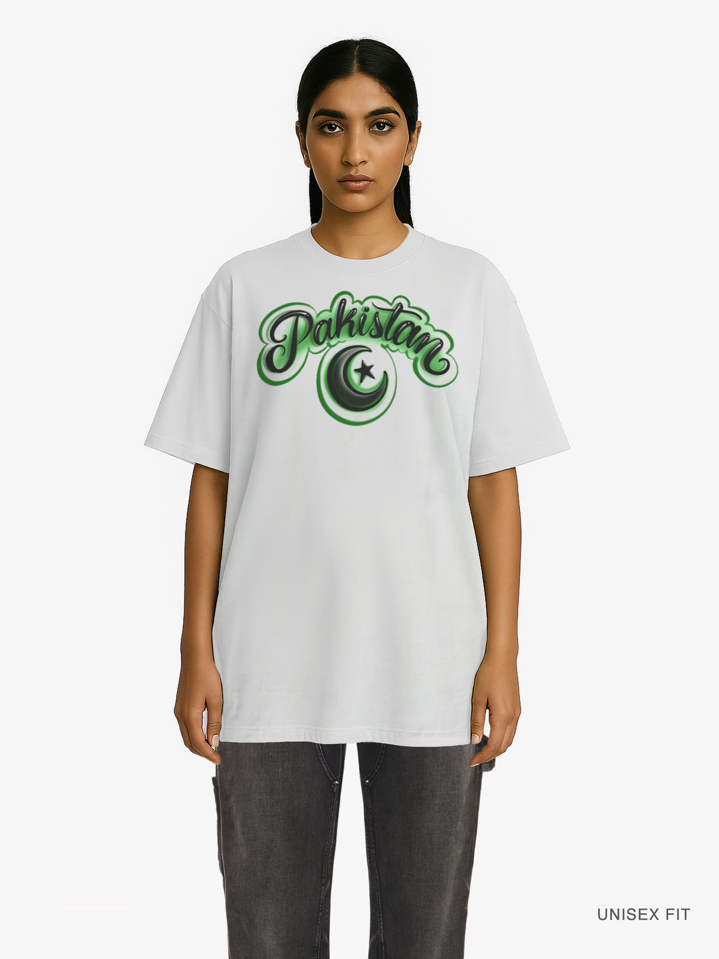 Premium Oversized | Air-Brush "Parade Day" Organic Cotton Tee
