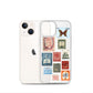 Pakistan Vintage Stamps Clear iPhone Case