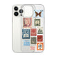 Pakistan Vintage Stamps Clear iPhone Case