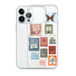 Pakistan Vintage Stamps Clear iPhone Case