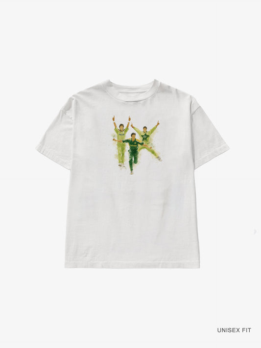 "Icons" Water-Brush Graphic Classic Tee