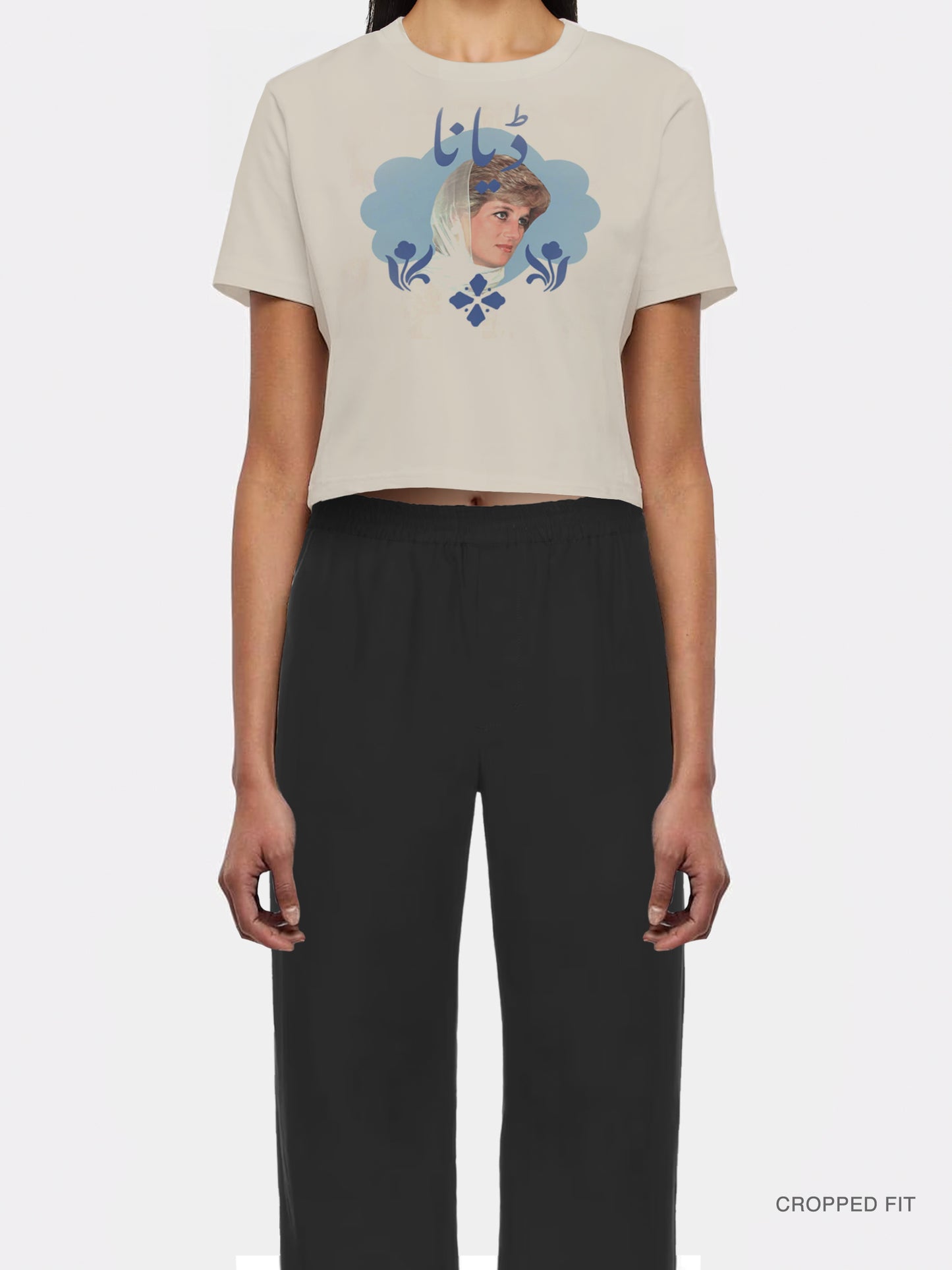 WMNS | "Diana Pakistani Memorial" Cropped Tee