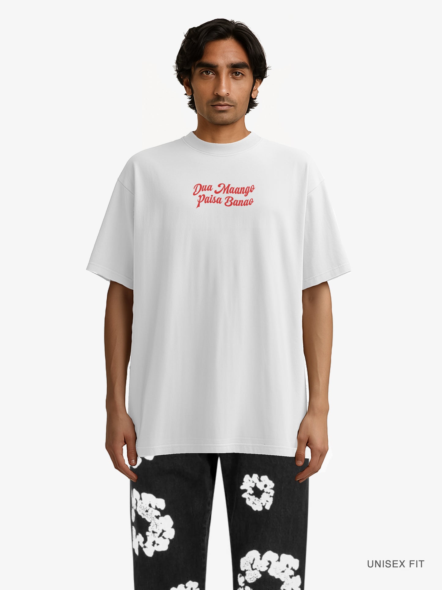 Premium Oversized | "Dua Maango, Paisa Banao" Organic Cotton Tee