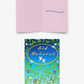 Funky Eid Mubarak Card: Blue Gradient