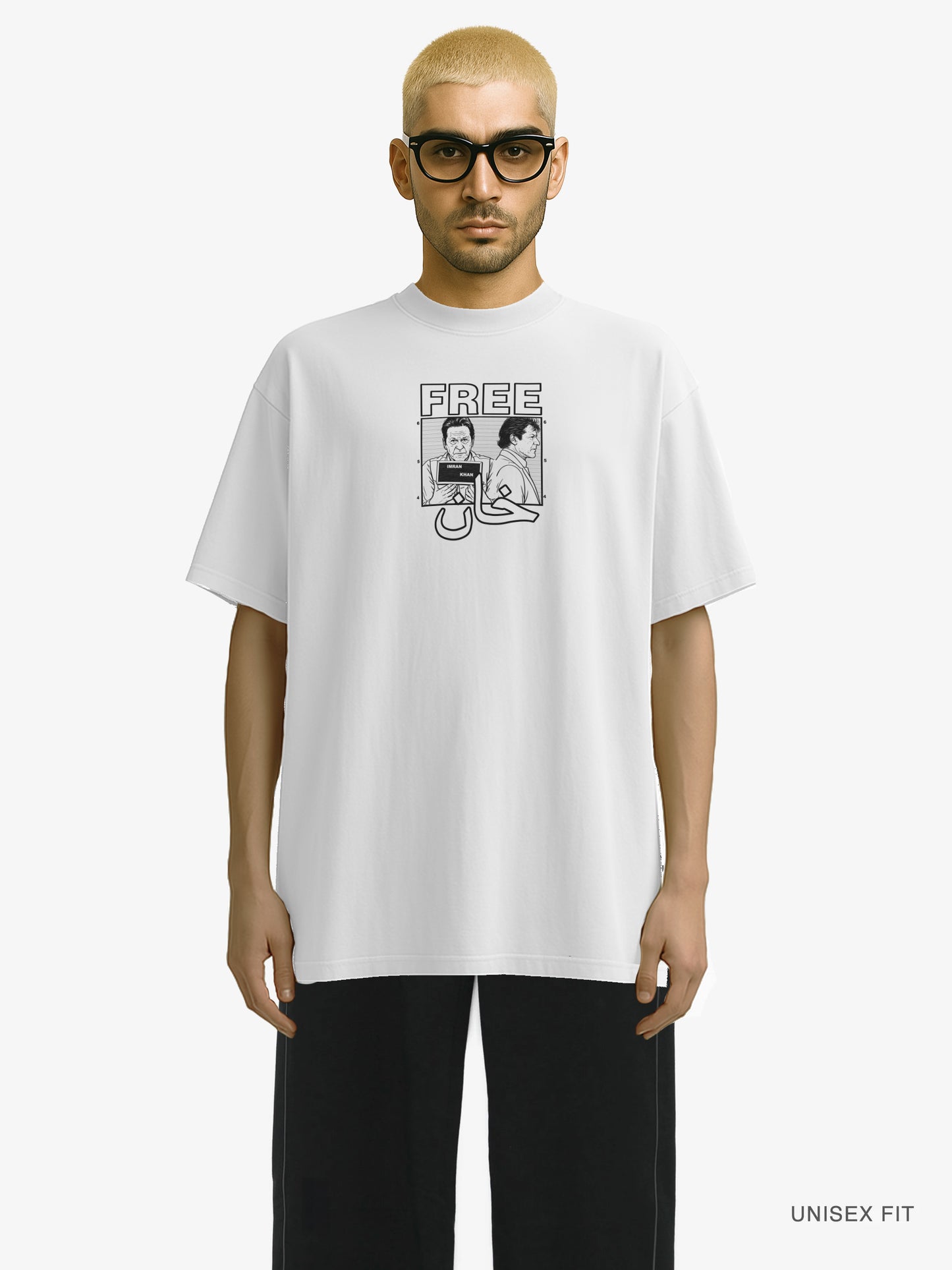 Premium Oversized | "Free Khan" Organic Cotton Tee