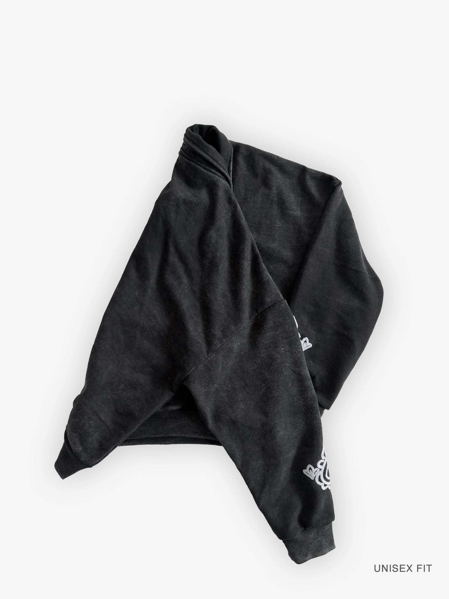 Washed French-Terry Collared Pullover: Motif 001