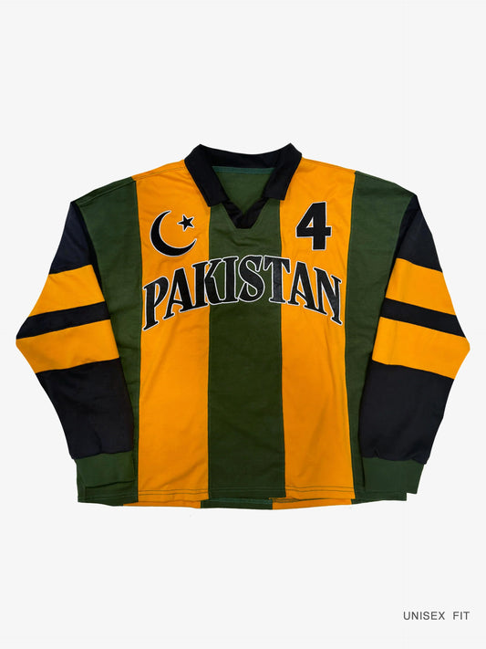 Goal Keeper LS Pakistan Striped Cotton Jersey: #4