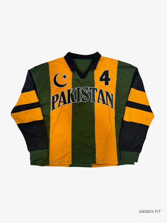 Goal Keeper LS Pakistan Striped Cotton Jersey: #4