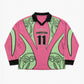 Goal Keeper LS Pakistan Motif Cotton Jersey: #11 Pink