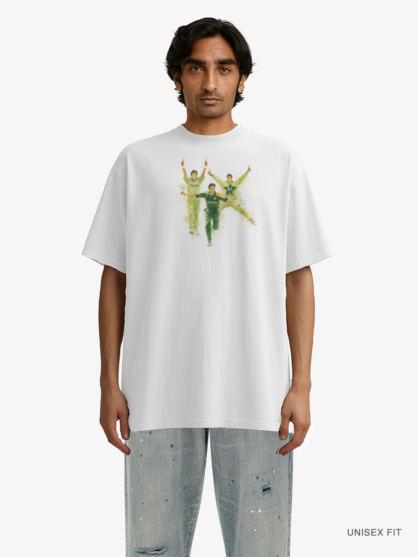 Premium Oversized | "Icons" Water-Brush Graphic Organic Cotton Tee