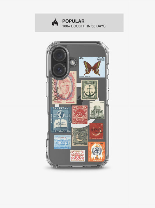 Merch | Vintage Stamps Clar MagSafe iPhone Case