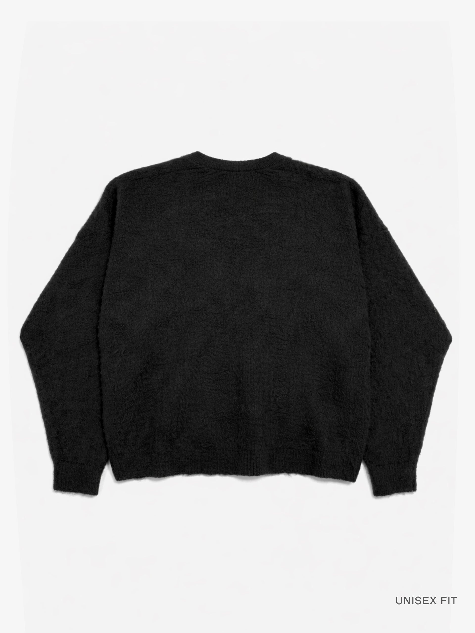 Fuzzy Mohair-Textured Knit Cardigan: Motif 001 – MOTHERLAND